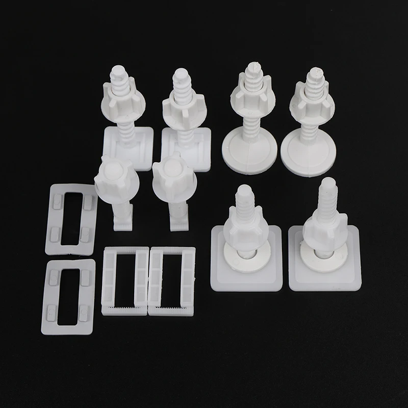 4 Pieces Toilet Seat Hinges Mountings Set with Fittings Screws For Toilet Accessories Wholesale