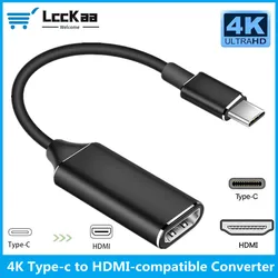 LccKaa USB C to HDMI Adapter 4K Cable USB 3.1 HDMI for MacBook Samsung Galaxy S10 Huawei Mate P20 Pro Type-C HDMI Adapter