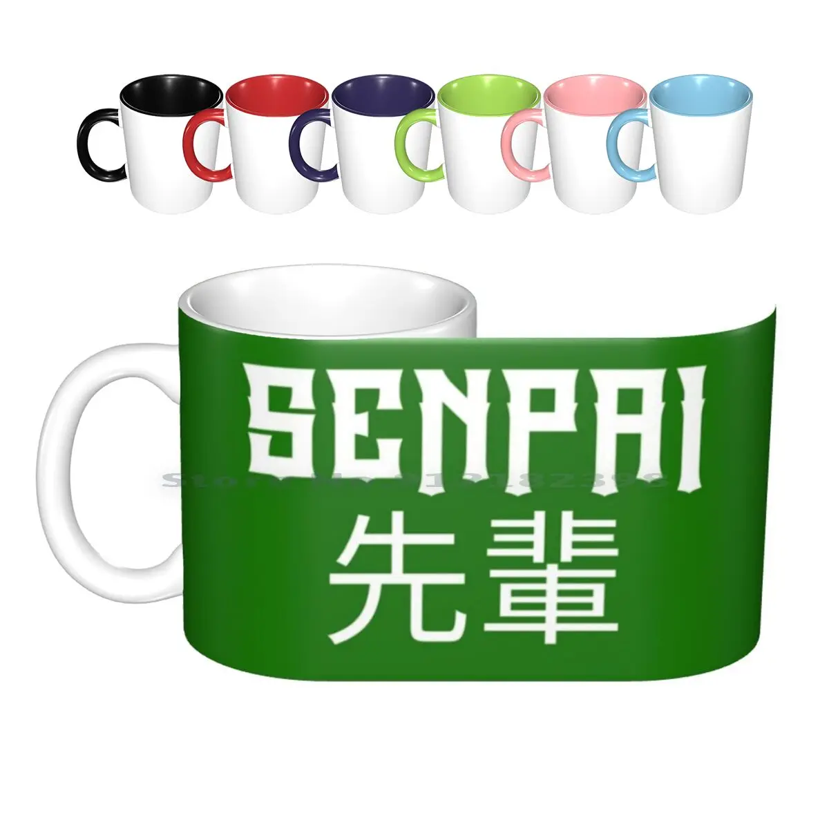 Senpai Japan Ceramic Mugs Coffee Cups Milk Tea Mug Senpai Anime Manga Japan Japanese Kanji Comic Japan Population Senpai Senpai