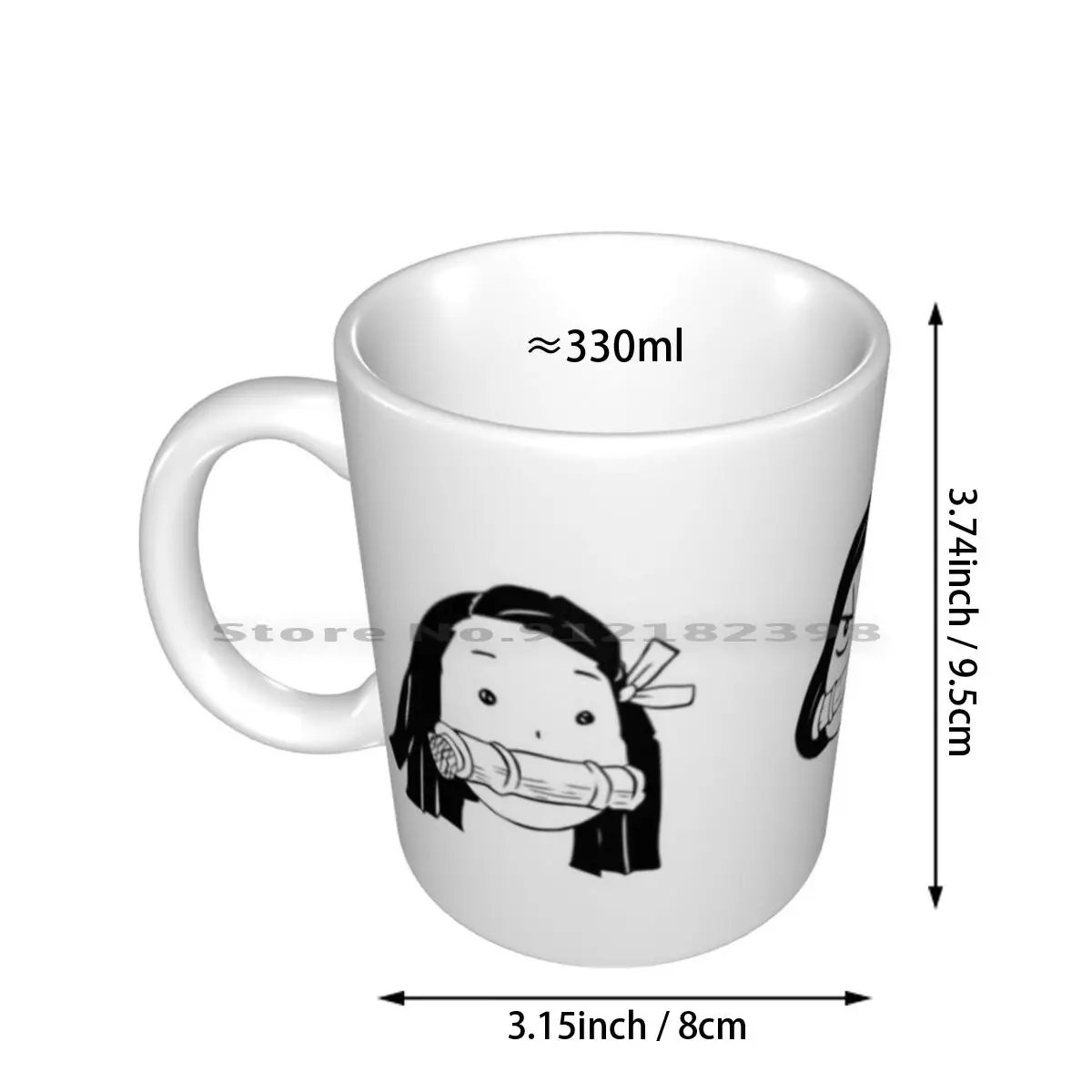 Demon Nezuko Faces Ceramic Mugs Coffee Cups Milk Tea Mug Demon Kimetsu No Yaiba Kny Kny Nezuko Nezuko Nezuko Kamado Demon