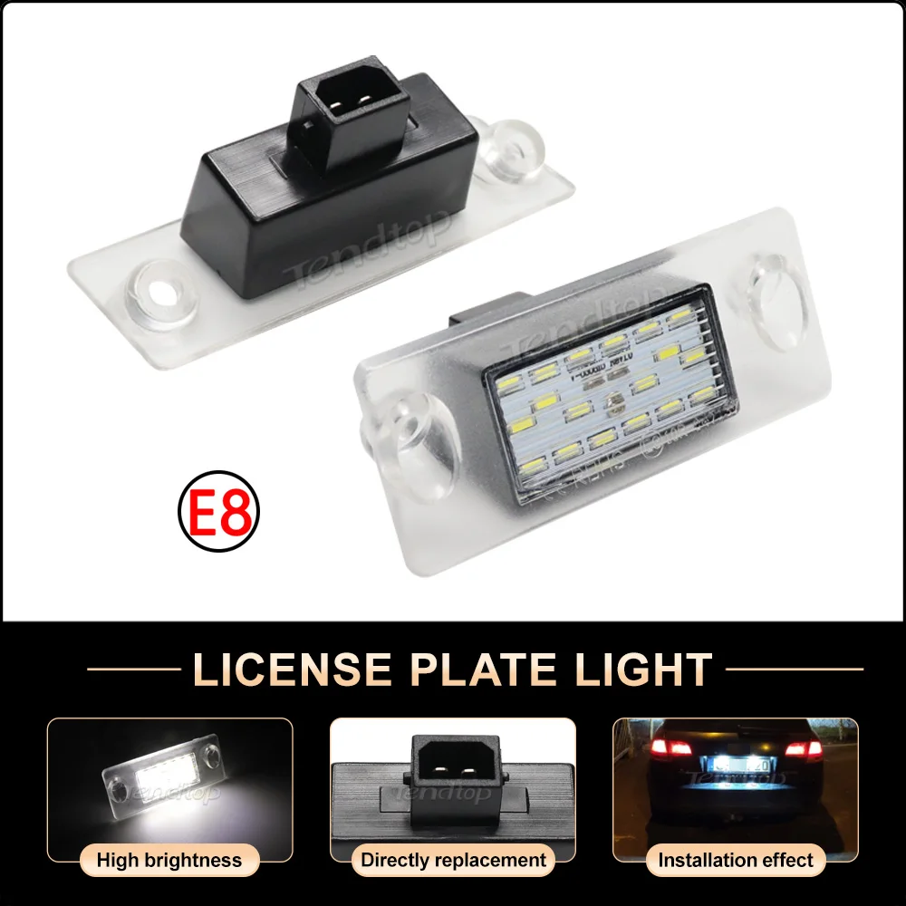 

For Audi A3 A4 B5 1996-2001 S5 B5 S3 / Sportback 1997-2003 A4/S4 Avant LED License Number Plate Light 8D9943021 Auto Tail Lamp