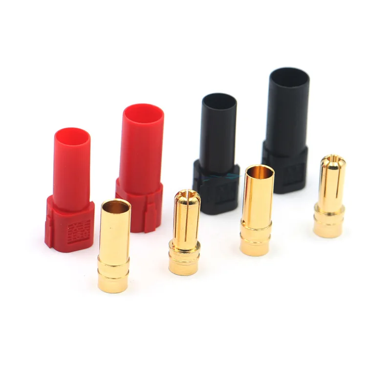 Amass XT150 Connector Plug Male Female 120A Large Current with 6mm Gold plated Banana Plug for RC LiPo Battery Aircraft Drones