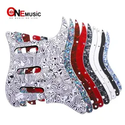 Multi Color 3 Ply 11 Holes SSS Guitar Pickguard Anti-Scratch Plate For ST FD Electric