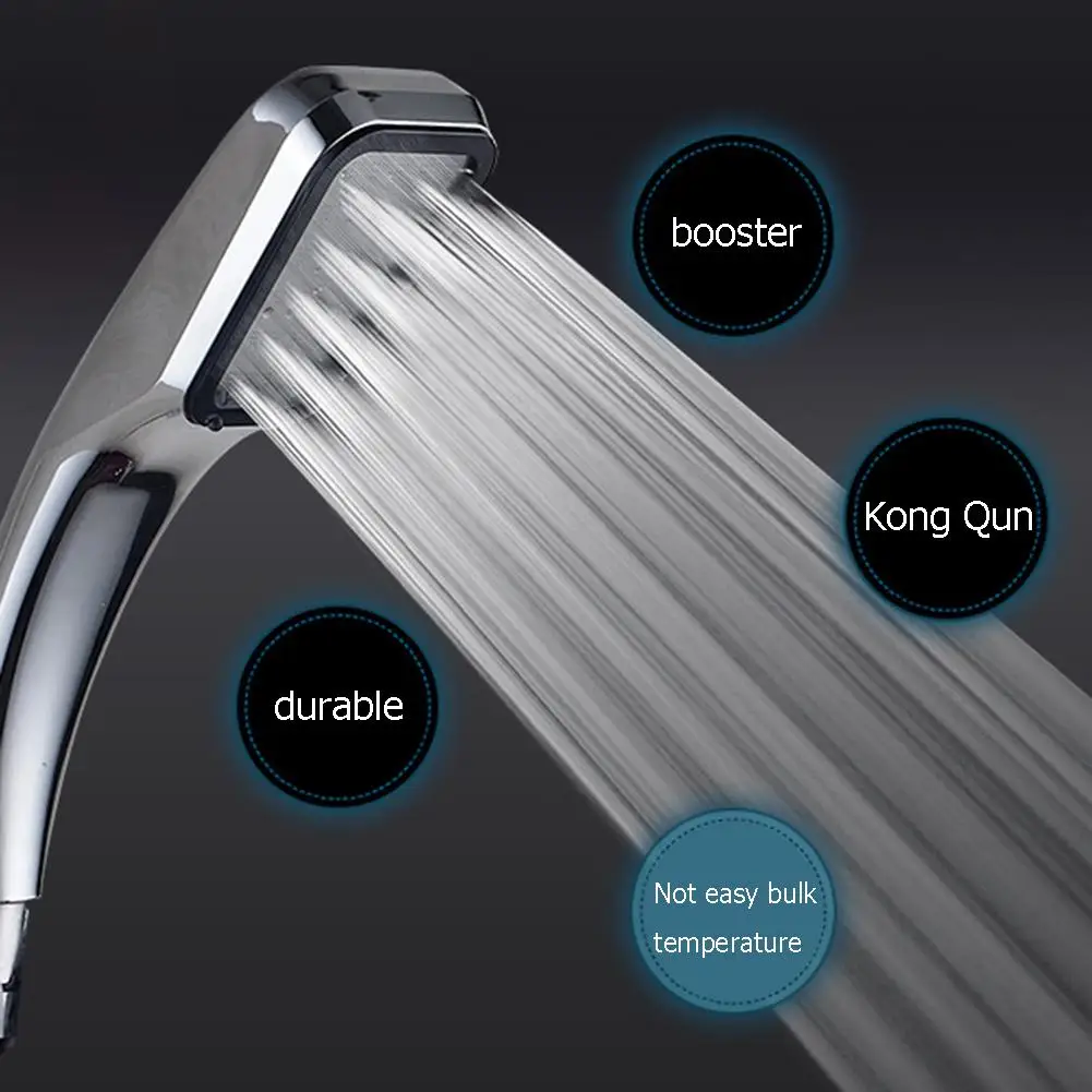 Square 300 Holes Shower Head High Pressure Rainfall Water Saving Flow With Chrome ABS Sprayer Water Saving Bathroom Accessories