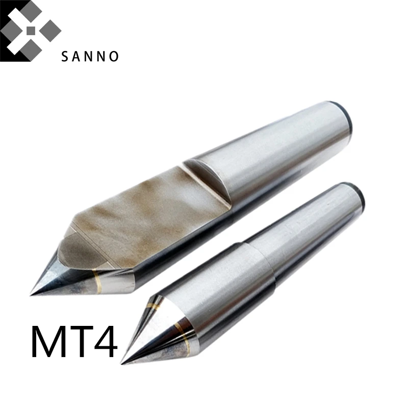 

MT4 Precision CNC Alloy Half Fixed Center For Lathe / Milling Machine Half Notched Customize CNC Center Dead Center
