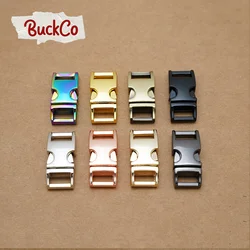 1pc Side release buckle kirsite DIY pet collars accessory durable security retailing 10mm webbing sewing 8 kinds