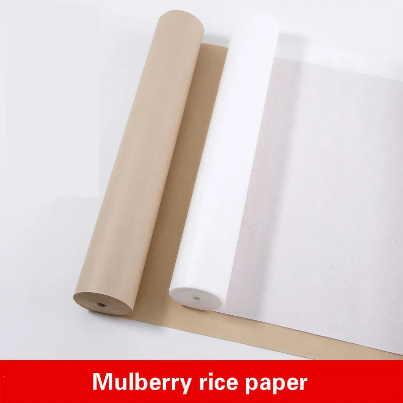 

Mulberry Paper Half-RipeXuan Paper Thickened Long Roll Paper Engraving Calligraphy Works Paper Mounting Monument Painting Paper