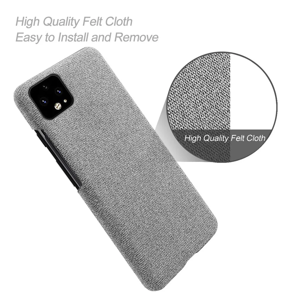 Cloth Texture Fit Phone Case For Google Pixel 4 Anti-Drop Phone Bag Cover For Google Pixel 4 XL 4xl Pixel4 Pixel4xl Coque Funda