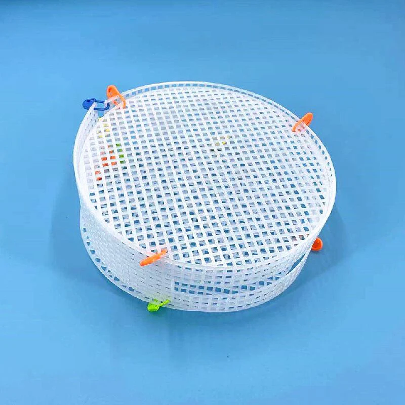 NUBECOM Plastic Mesh Cloth Bag Weaving Grid Plate, Cross Stitch Latch Hook, DIY Bag Making Grid Plate, Rug Hook Craft Supplies