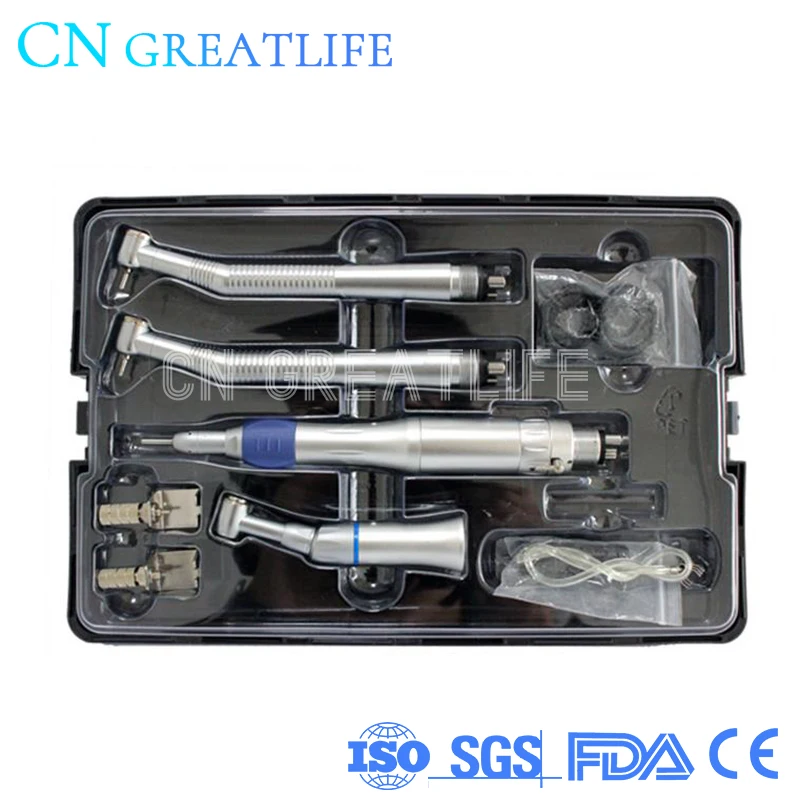 Handpiece Kit Dental Contra Angle Handpiece Low Speed High Speed Handpiece Suit