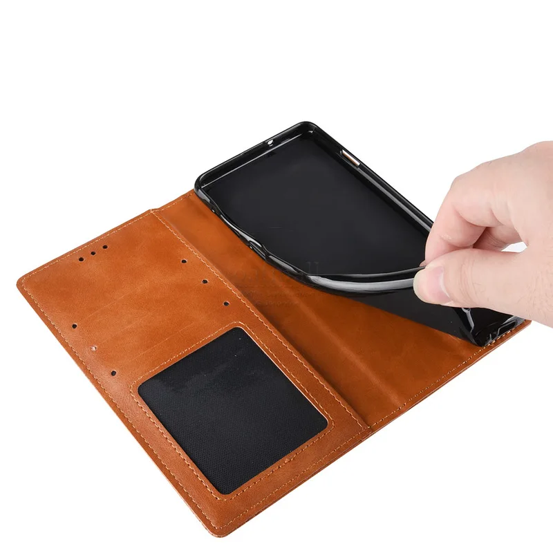 For Xiaomi MI Note 10 Case Book Wallet Vintage Slim Magnetic Leather Flip Cover Stand Soft Cover Luxury Phone Bags