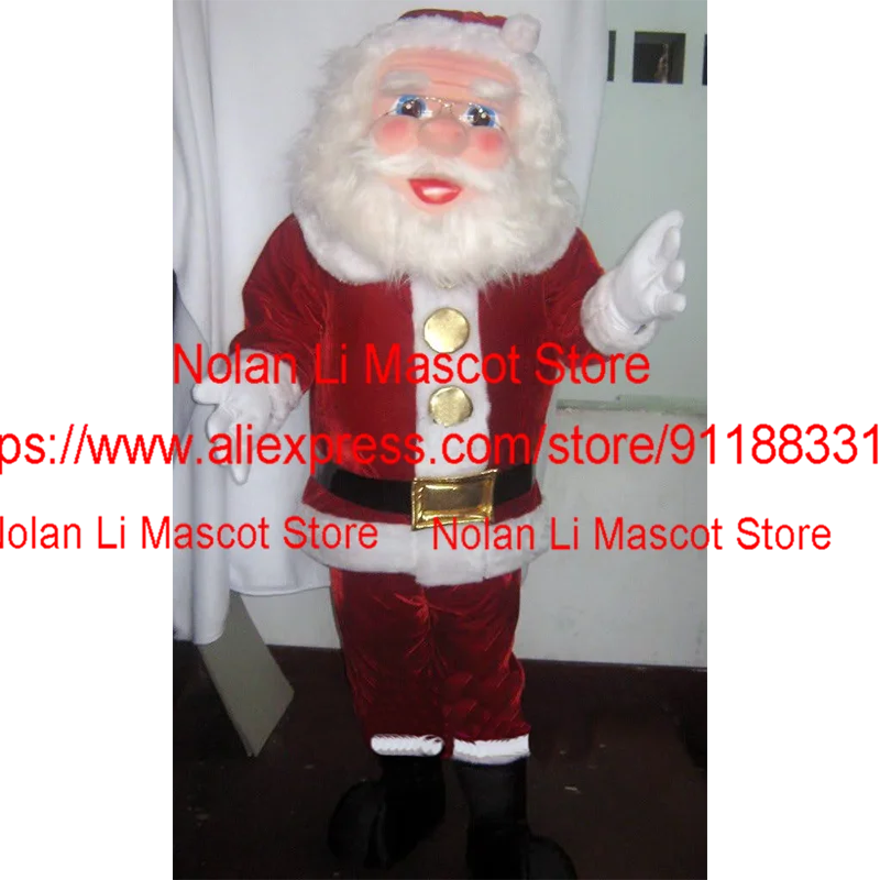 Brand New Custom Adult Santa Claus Mascot Costume Cartoon Anime Cosplay Birthday Party Makeup Holiday Celebration Gift 658