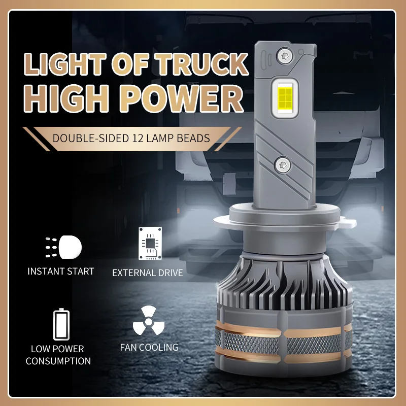 

Trucana Super Bright 130W Car Lights H7 LED H1 H3 H4 36000LM LED Lamp For Car Headlight Bulbs 6000K Canbus Auto Headlamp 12V 24V