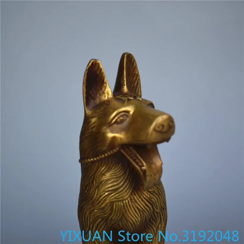 Bronze bronze wolf dog gift ornaments Chinese Zodiac dog ornaments copper dog home decorations