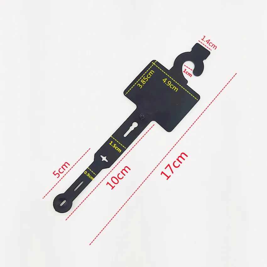 Confezione in plastica da 200 pezzi Display fermagli con fibbia a Clip per appendere prodotti per cinture in pelle PP accessori per indumenti ganci