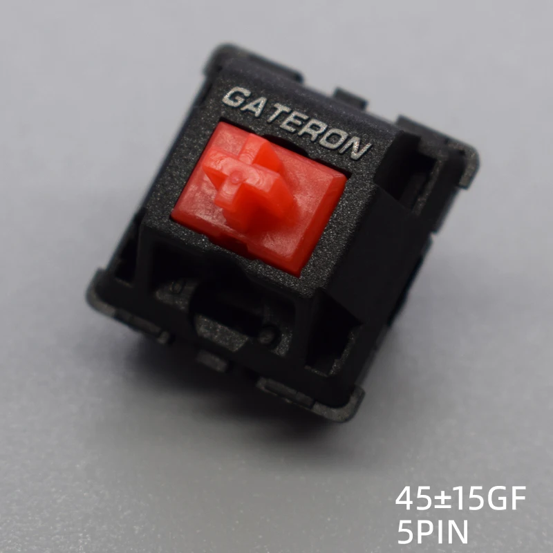 Gateron interruptor amarillo, 5 pines, negro, rojo, amarillo, negro