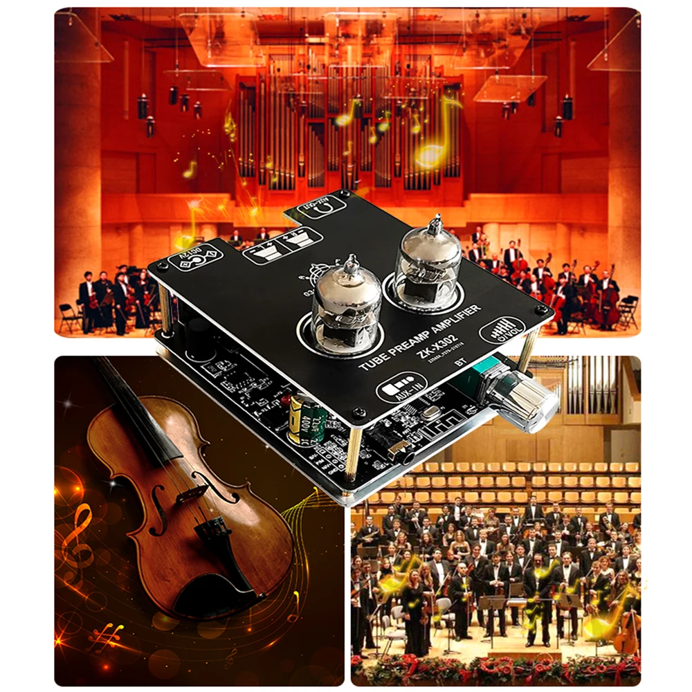 مكبر صوت أنبوبي أييما-هيفي 6J1 ، ستيريو ، BT ، وحدة مضخم صوت مسبق ، وحدة مضخم طاقة ، أمبير ، صوت ، AUX ، متوافق مع بلوتوث ، مسرح منزلي ، 30Wx2