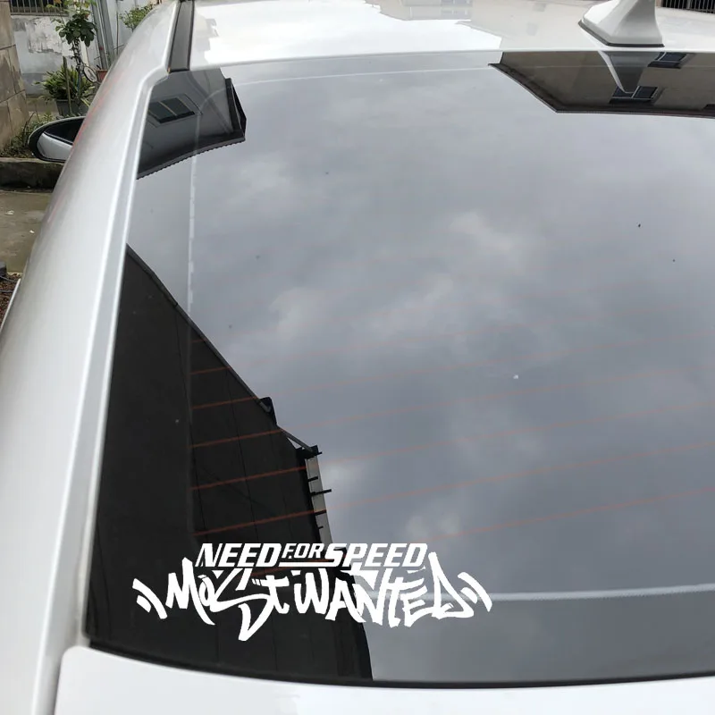 16.3cm*4.4cm Cool Need For Speed Most Wanted Vinyl Car Stickers Black/ Silver image 4
