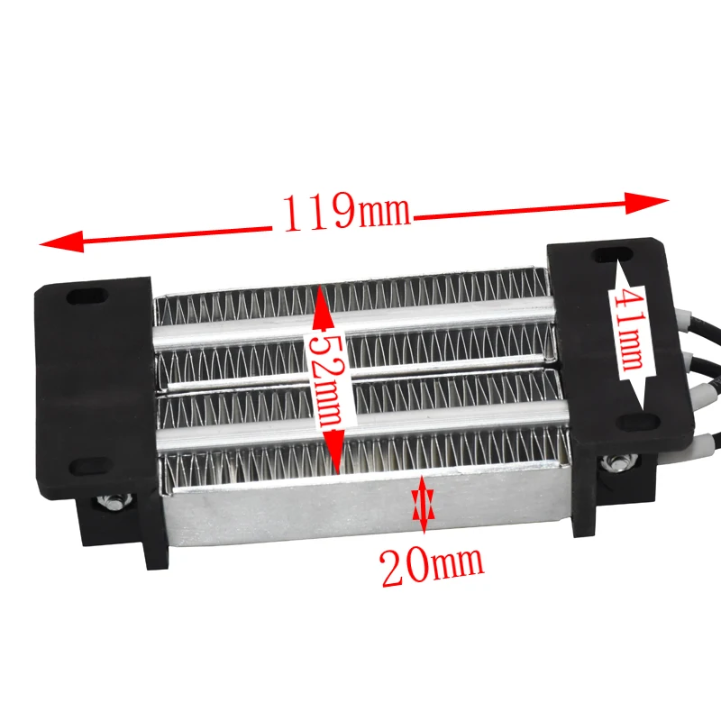 PTC Heaters Thermostatic Heating element 12 V (AC / DC) 200 W Multipurpose Multifunction Air Heater Insulation heater Incubator