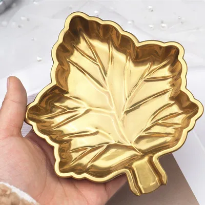 Maple Leaf Silicone Tray Mold DIY Concrete Jewelry Storage Dish Plate Resin Mould Ashtray Cement Clay Mold Home Table Decoration