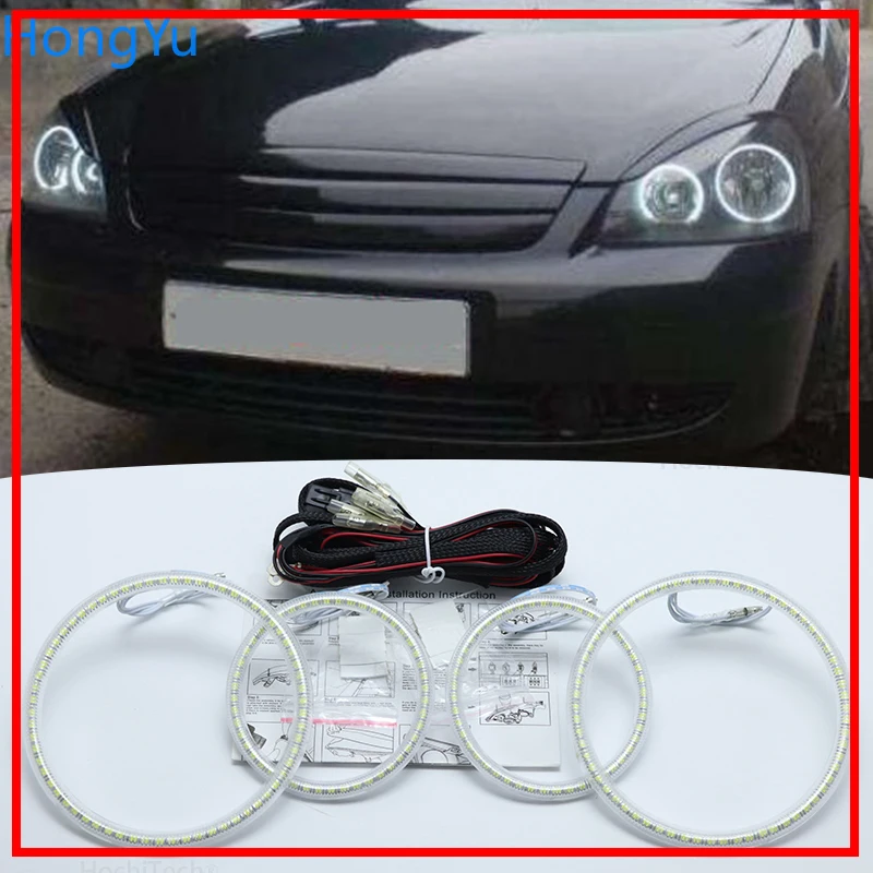 For Lada Priora VAZ 2170 2171 2172 Super Bright white color 3528 SMD led Angel Eyes kit daytime running light DRL