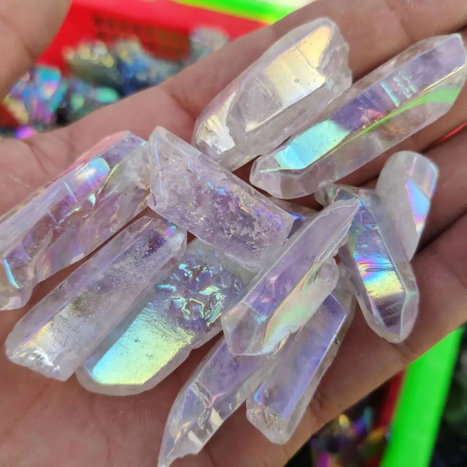 

5kg Angel Aura Quartz Natural Gemstone Crystal Healing Wand Reiki Energy Handmade