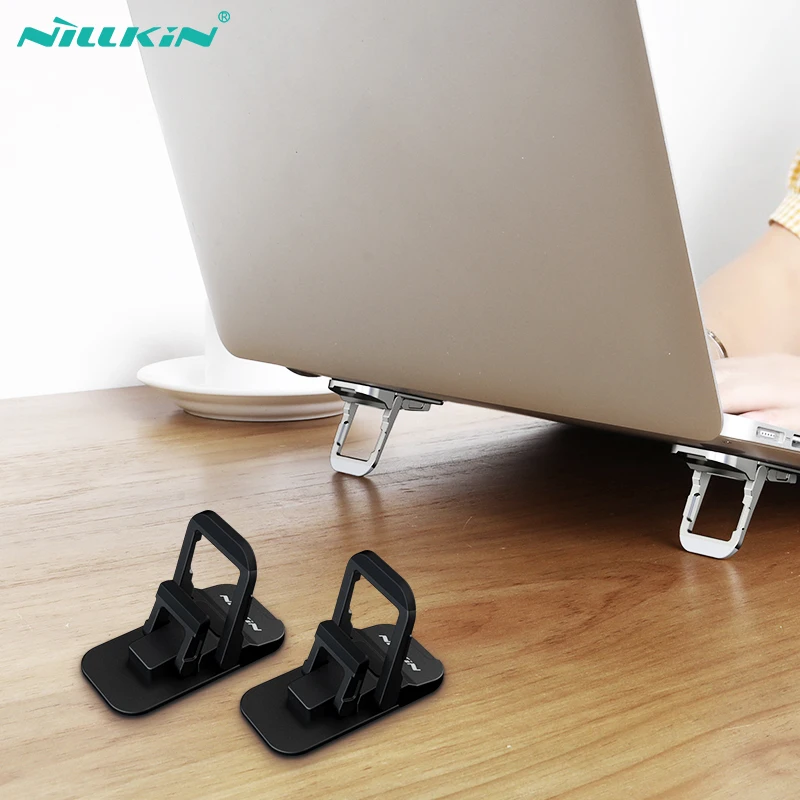 NILLKIN Mini Laptop Stand Portable Universal Table stand Support Notebook Aluminium Alloy Laptop Holder for MacBook Pro Air Base