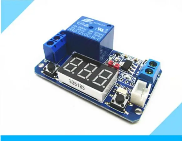 

12 V dipimpin Display digital, Memicu waktu tunda relay module, 0 - 999 s