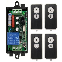 AC 220 V 1 Channel 1CH 10A Radio Controller RF Wireless Relay Remote Control Switch 315 MHZ 433 MHZ Transmitter +Receiver