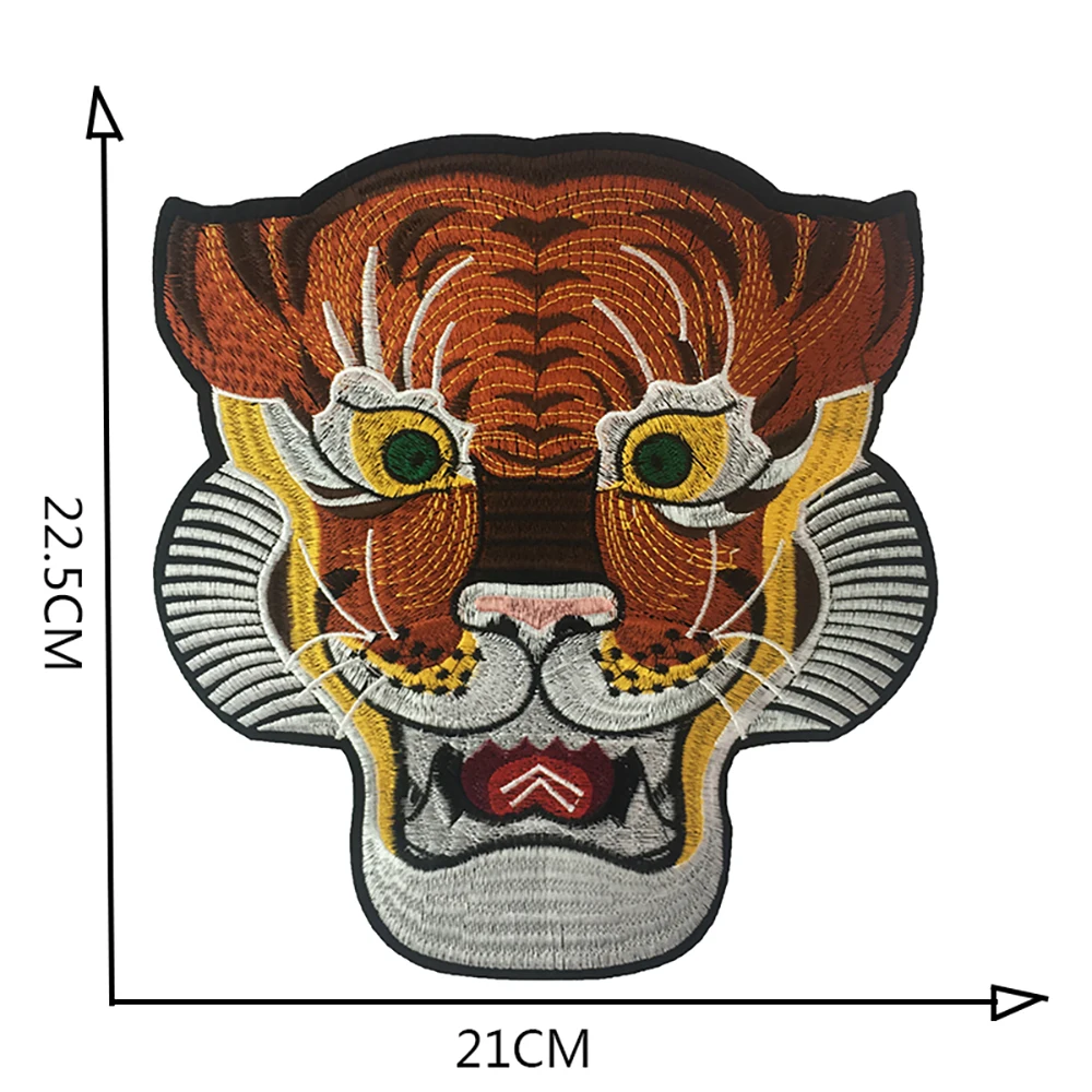 1 pezzo unico prepotente tigre patch Applique decorazione sui vestiti borsa per abbigliamento fai da te cucito distintivo Punk ricamato