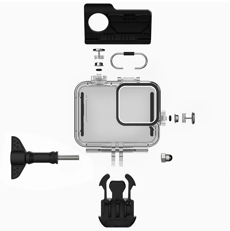 For Gopro 8 Waterproof Housing Case Diving 60M Cover Protective Shell Underwater Box For Go pro Hero 8 Black Camera Accessories