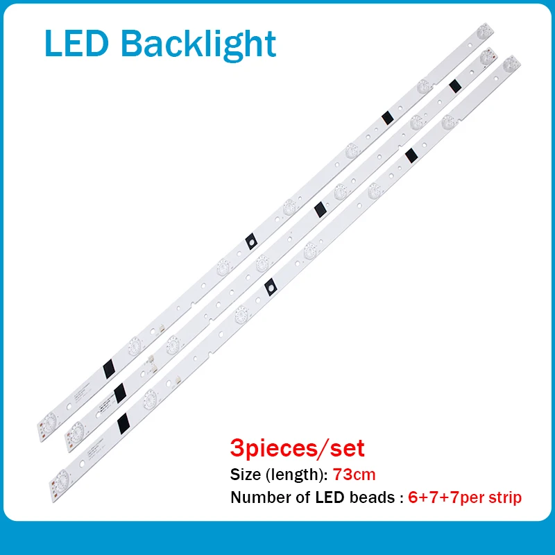 

New 100%73cm LED Backlight Strip Lamp For LED39C310A JS-D-JP3910-071EC JS-D-JP3910-061EC E39DU1000 MCPCB