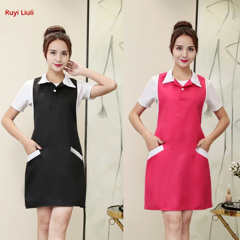 Beautician work clothes apron new beauty manicure dress waistcoat beauty salon work clothes