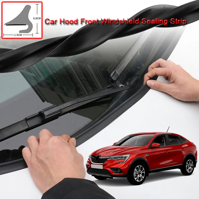 For Renault ARKANA 2018-2020 Car Seal Strip Windshied Spoiler Filler Protect Edge Weatherstrip Strips Sticker Car Accessories