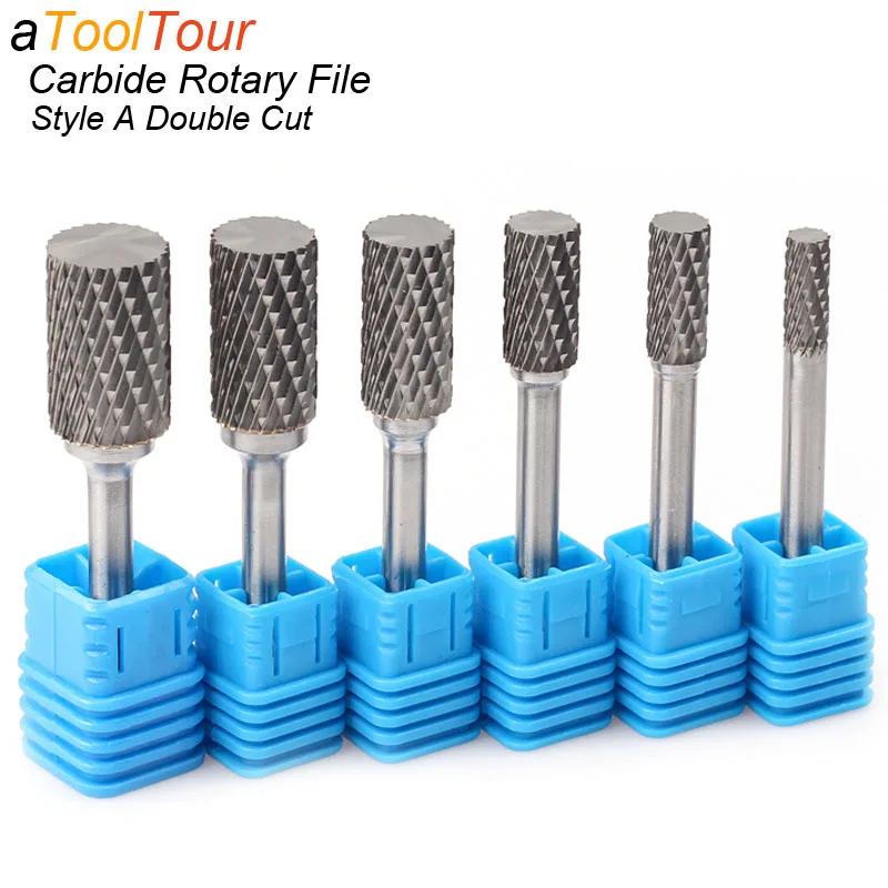 Style A Tungsten Steel Rotary File Carving Grinder Abrasive Tools Carbide Alloy Burr Bits Milling Cutter Drill For Metal 3-16mm