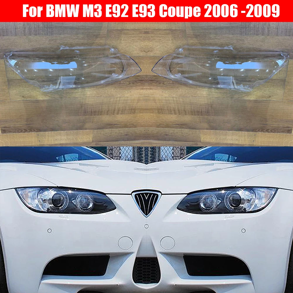 

Headlight Lens For BMW M3 E92 E93 Coupe 2006 2007 2008 2009 Headlamp Cover Car Replacement Head Lamp Auto Shell