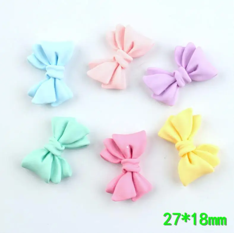 20pc Candy bowknot Flatback Resin Cabochon Simulation Fake Food Phone Deco Parts DIY Scrapbooking Decoration Craft Accessories