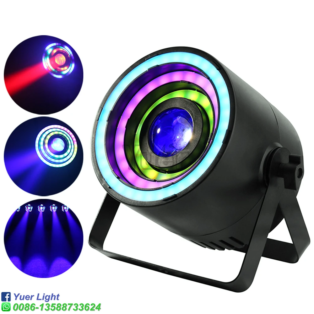 40w RGBW 4in1 LED Par Light Voice Control 3 Prism Beam Wash Light DJ Disco led Music Party Full Color Effect For Bar KTV Xmas