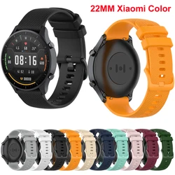 Bracelet de montre 22MM pour Xiaomi Mi Watch Color Silicone SmartWatch accessoires pour Mi Watch Color belt