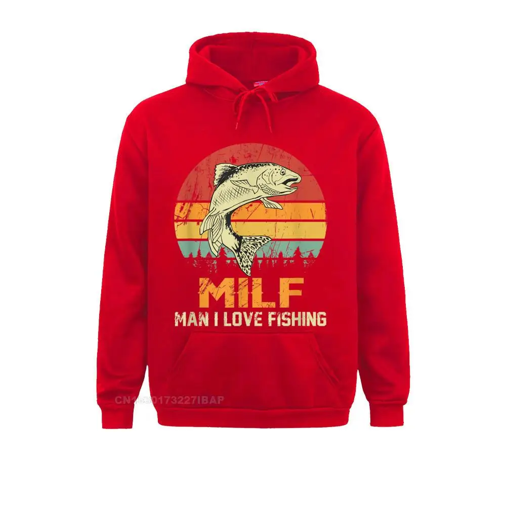 Milf Man I Love Vissen Grappig Vis Vintage Outfit Hoodie Nieuwigheid Gepersonaliseerde Hoodies Funky Sportswears Mannen Sweatshirts