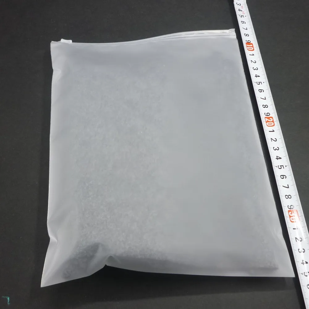 100x Frosted zip seal ziplock plastic bags for clothes underwear toys cosmetic retail packaging zip lock bag custom logo print