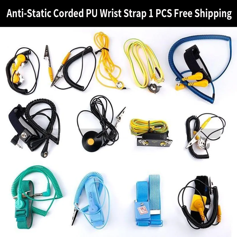 

Hot Sales Cordless Wireless Clip Antistatic Anti Static ESD Wristband Wrist Strap Discharge Cables For Electrician IC PLCC worke