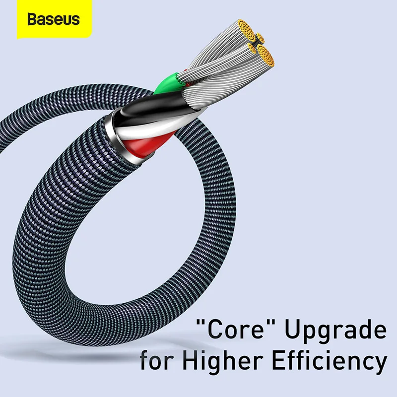 Baseus USB Cable For iPhone 14 13 12 11 Pro Xs Max X Xr 8 7 Plus 2.4A Fast Charging Charger Wire Cord For iPad Pro Data Cable 2M images - 6