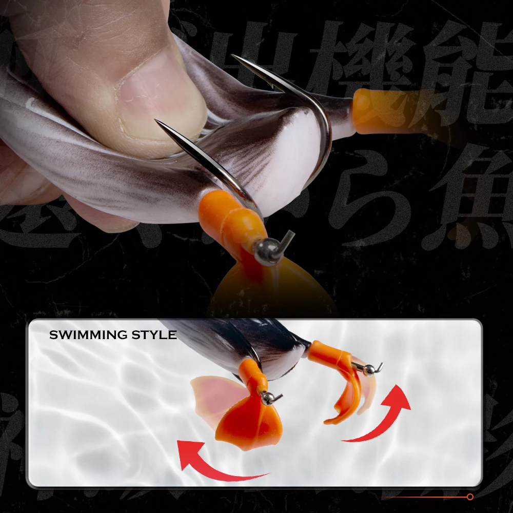 Señuelo Pato Popper de superficie para pesca - imagen 2