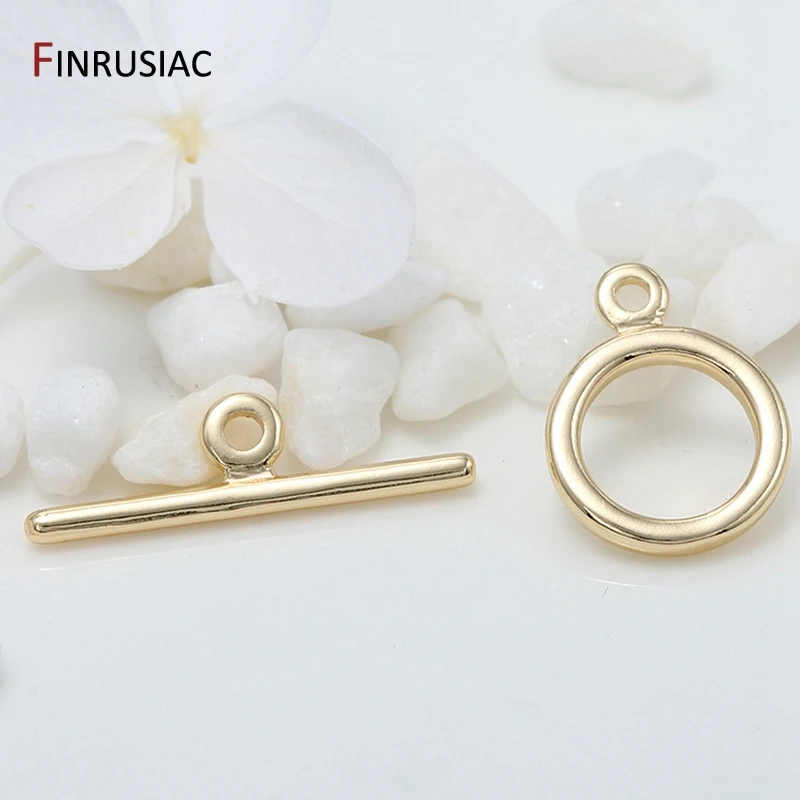 Chất Lượng Cao 14K Mạ Vàng Thật OT Móc Cài Móc Kết Nối Cho Tự Làm Vòng Tay Vòng Cổ Trang Sức Phát Hiện Làm Phụ Kiện