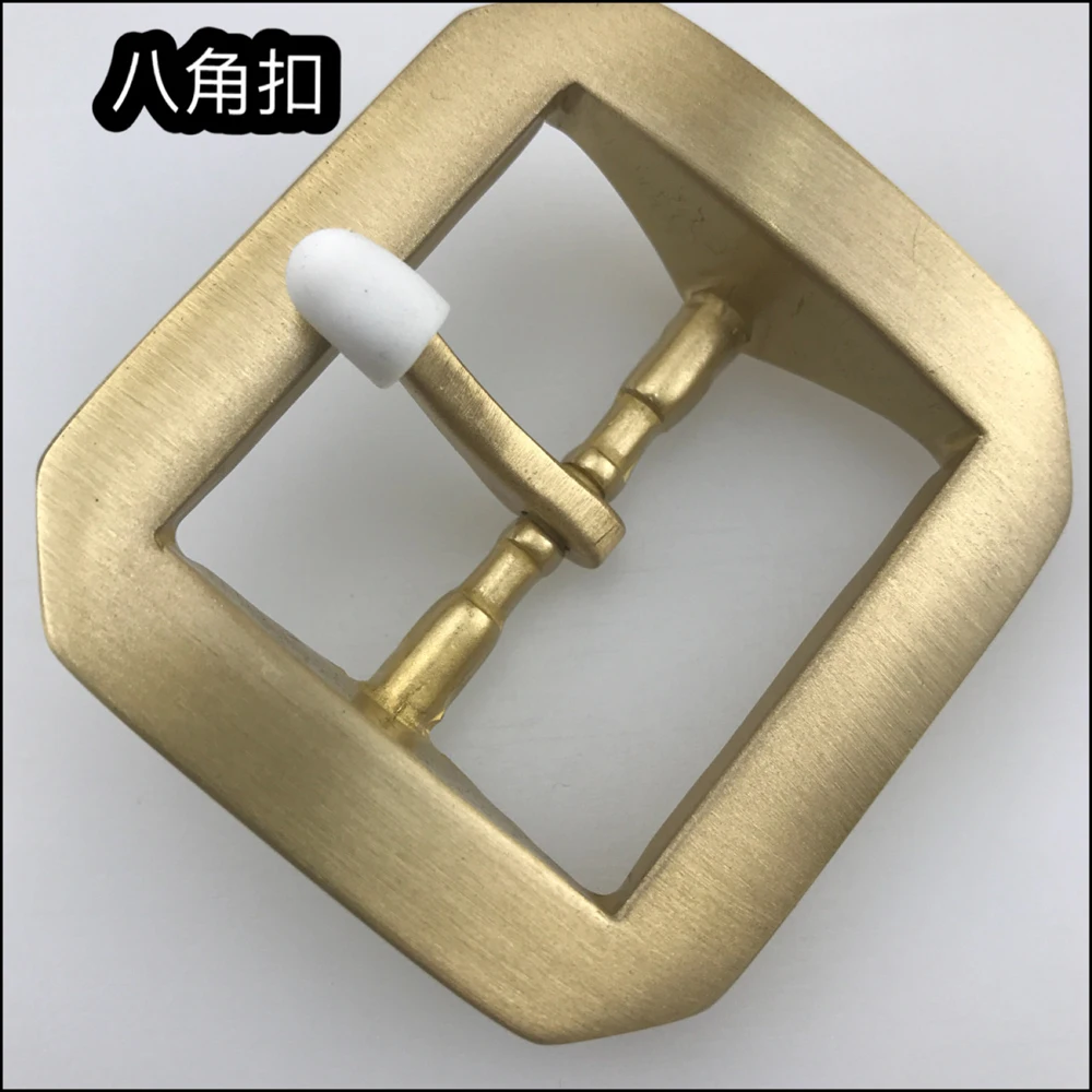 DIY solid brass material square design tri glide pin belt buckle 2pcs/lot inner 40mm solid brass material