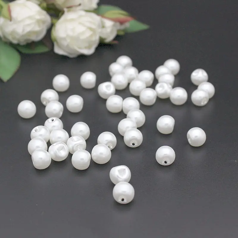 50pcs/lot mix Size 4 side hole white color pearl buttons clothes sewing accessory crafts decorative buckl buttons sewing button