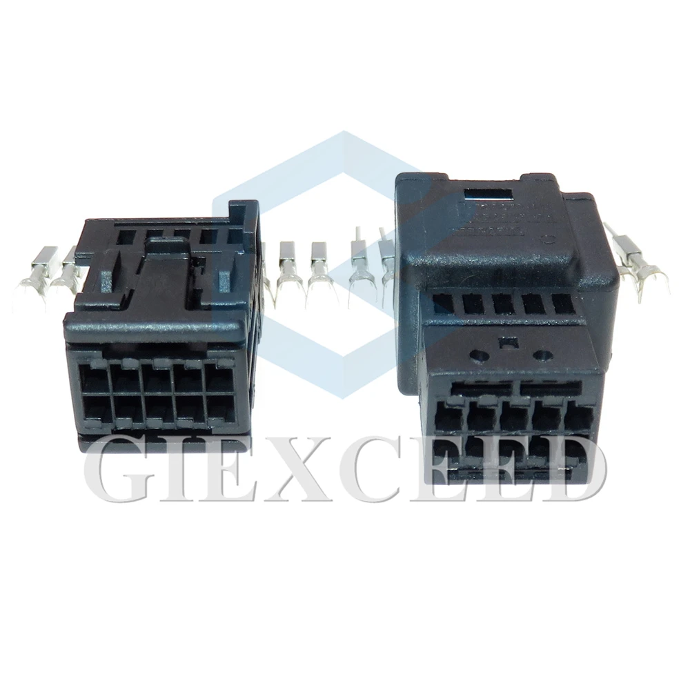 1 Set 10 Pin 1-929270-1 0.6 Series Auto Ignition Plug 835294505 1355789-1 Unsealed Socket AC Assembly For VW BMW Cable Connector