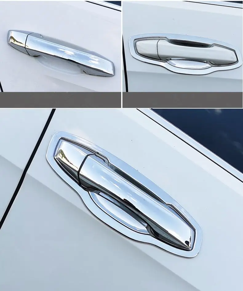 For Skoda Octavia A7 VW Golf 7 2014 2015 2016 2017 2018 2019 Chrome Car Side Door Handle Cover Trim Sticker Styling Accessories