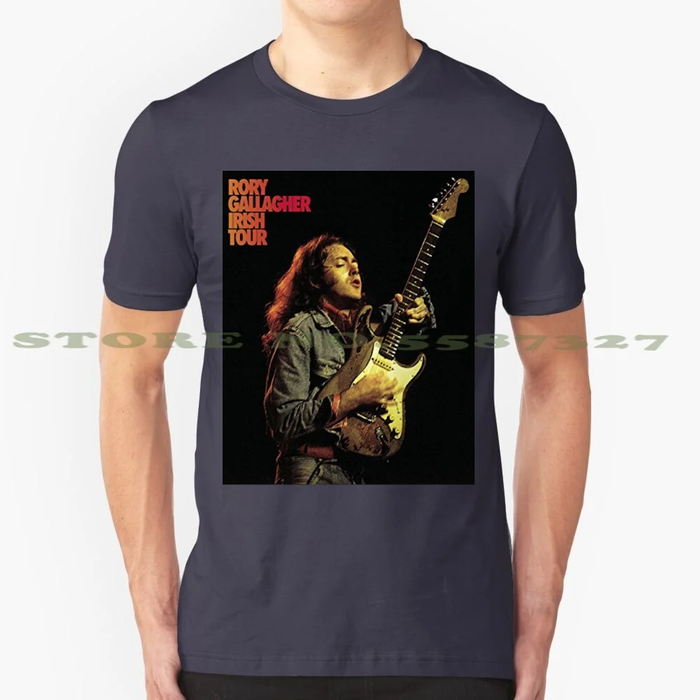 Irish Tour 100% Pure Cotton T-Shirt Rory Gallagher Irish Tour Blues Guitarist Man Stratocaster Ireland Musician Live On Stage